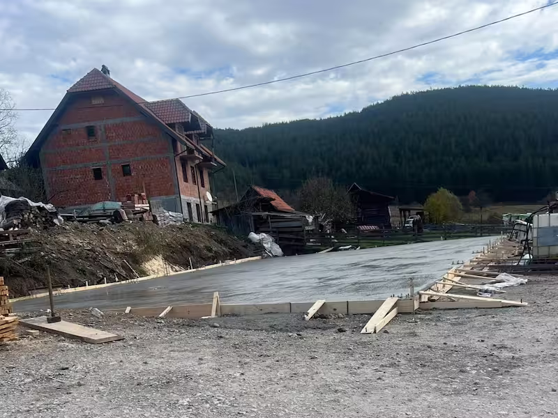 Izrada temelja za novu kuću