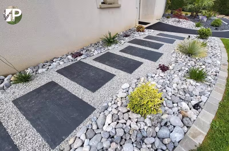 Baštenska staza od betonskih ploča